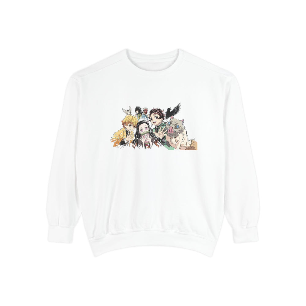 Demon Slayer Anime Crewneck Sweatshirt — Demon Slayer Character Collage