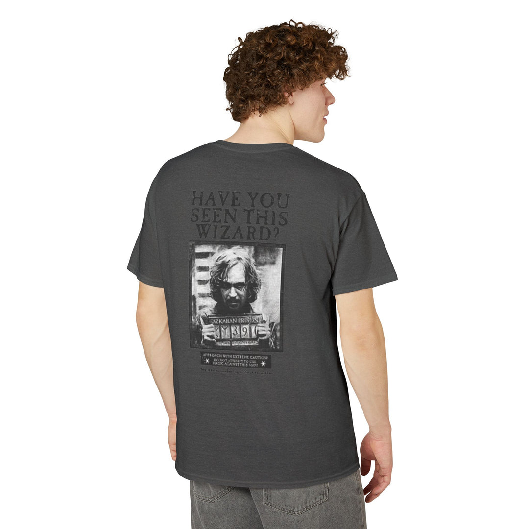 Happy Potter "Have You Seen This Wizard?" T-Shirt — Vintage Wanted Poster Graphic Tee