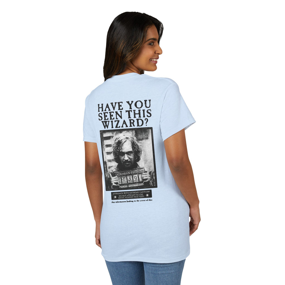 Happy Potter "Have You Seen This Wizard?" T-Shirt — Vintage Wanted Poster Graphic Tee