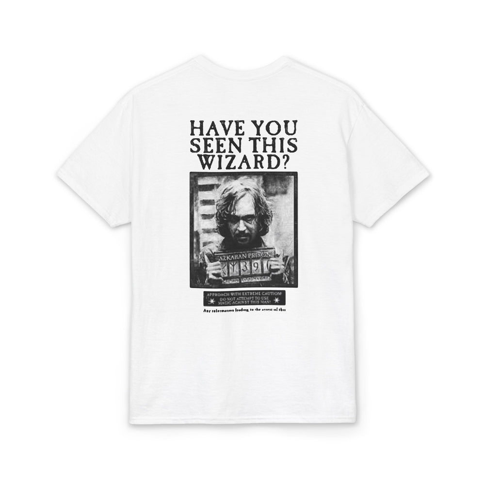 Happy Potter "Have You Seen This Wizard?" T-Shirt — Vintage Wanted Poster Graphic Tee