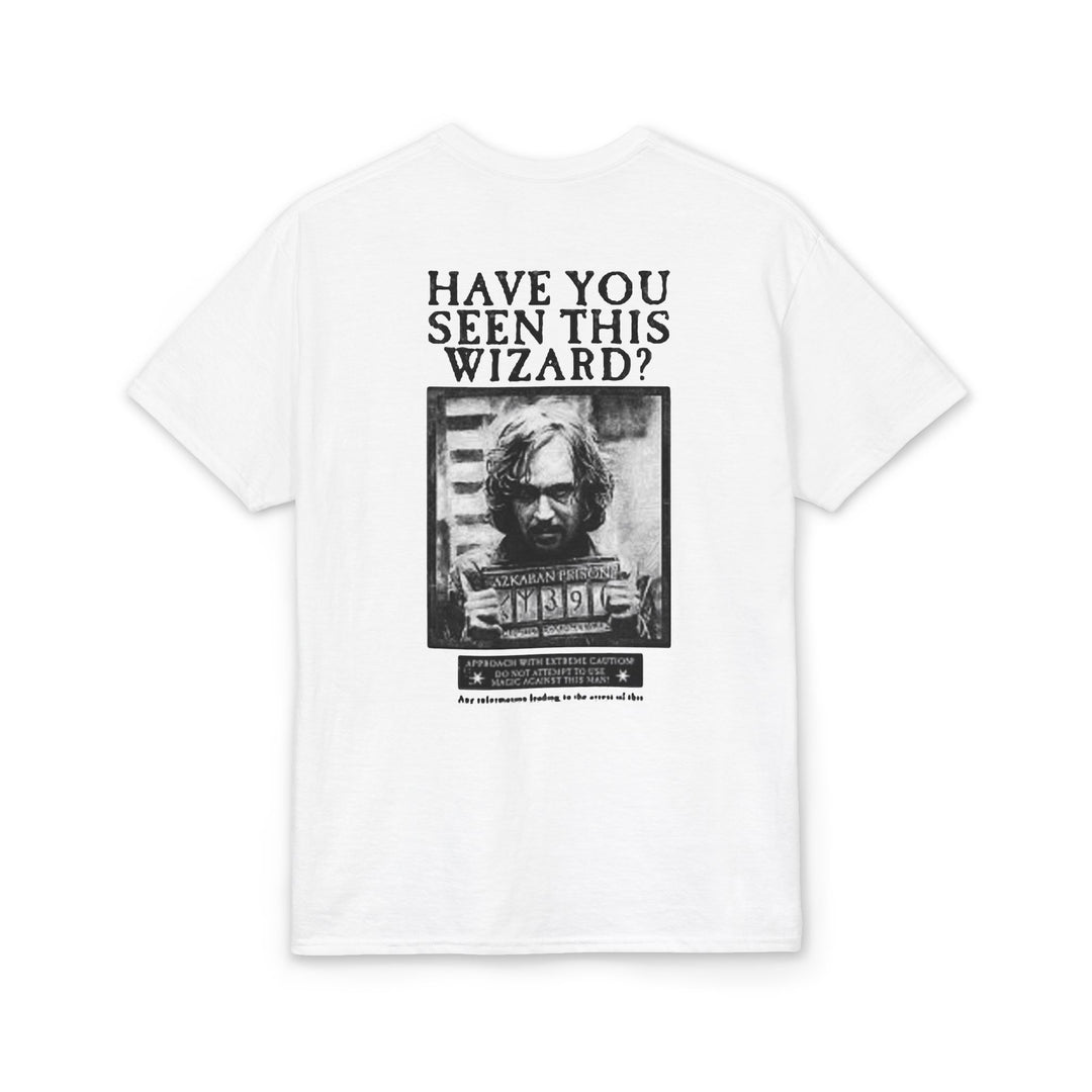 Happy Potter "Have You Seen This Wizard?" T-Shirt — Vintage Wanted Poster Graphic Tee