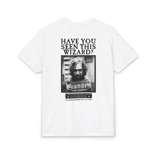 Happy Potter "Have You Seen This Wizard?" T-Shirt — Vintage Wanted Poster Graphic Tee