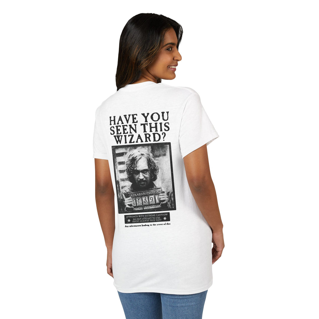 Happy Potter "Have You Seen This Wizard?" T-Shirt — Vintage Wanted Poster Graphic Tee