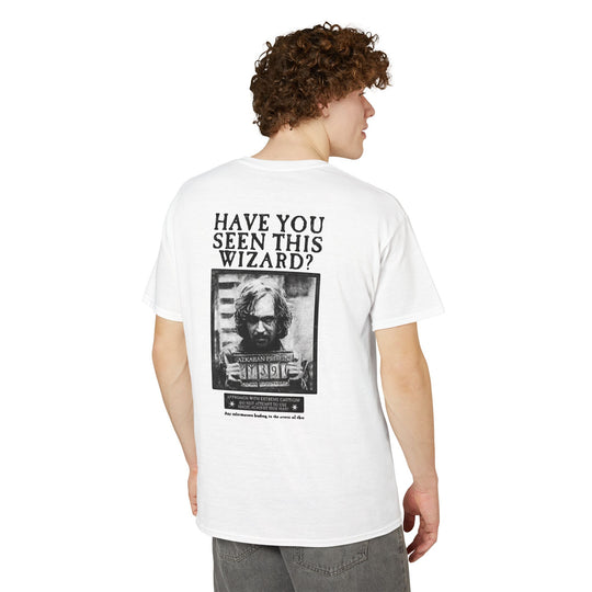 Happy Potter "Have You Seen This Wizard?" T-Shirt — Vintage Wanted Poster Graphic Tee