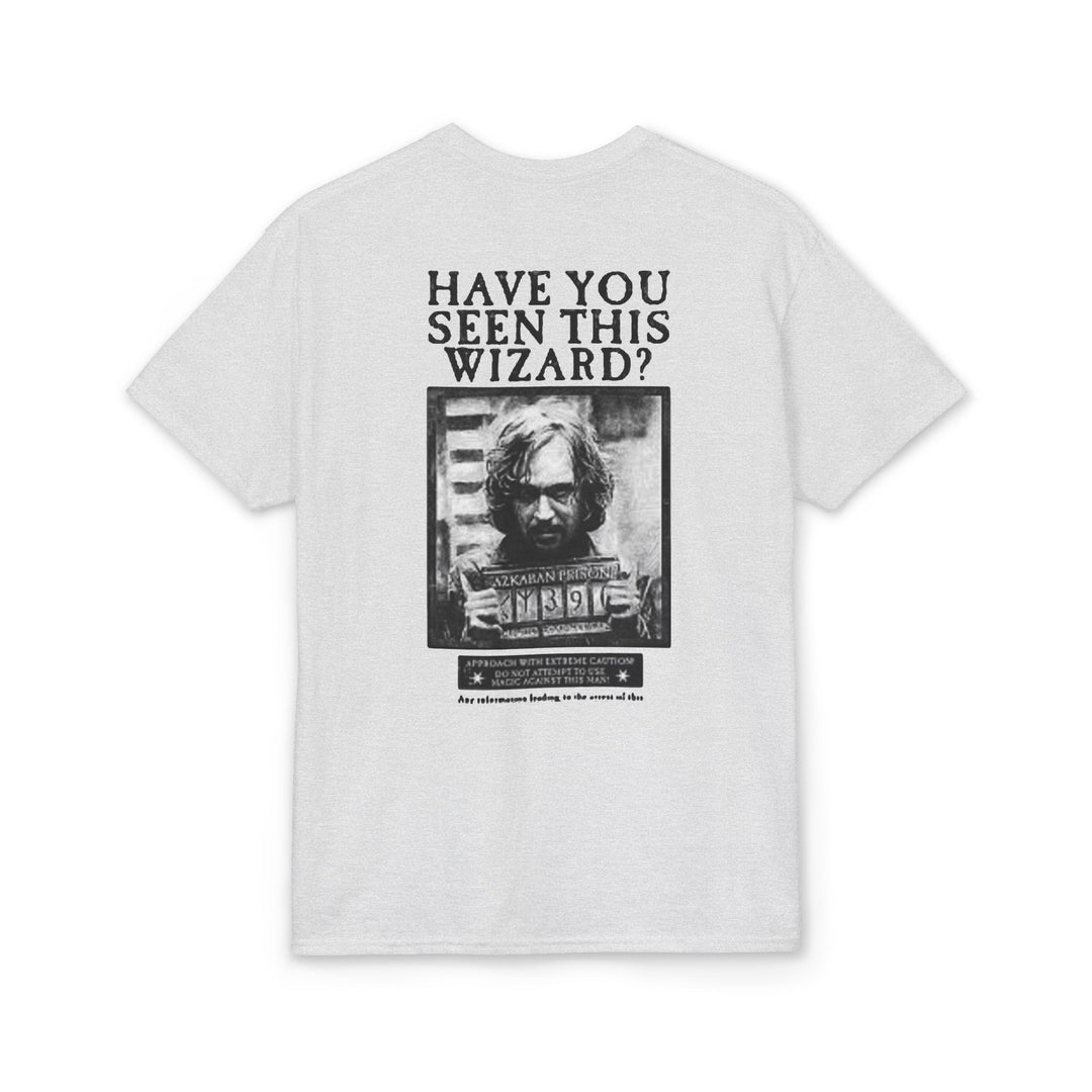 Happy Potter "Have You Seen This Wizard?" T-Shirt — Vintage Wanted Poster Graphic Tee