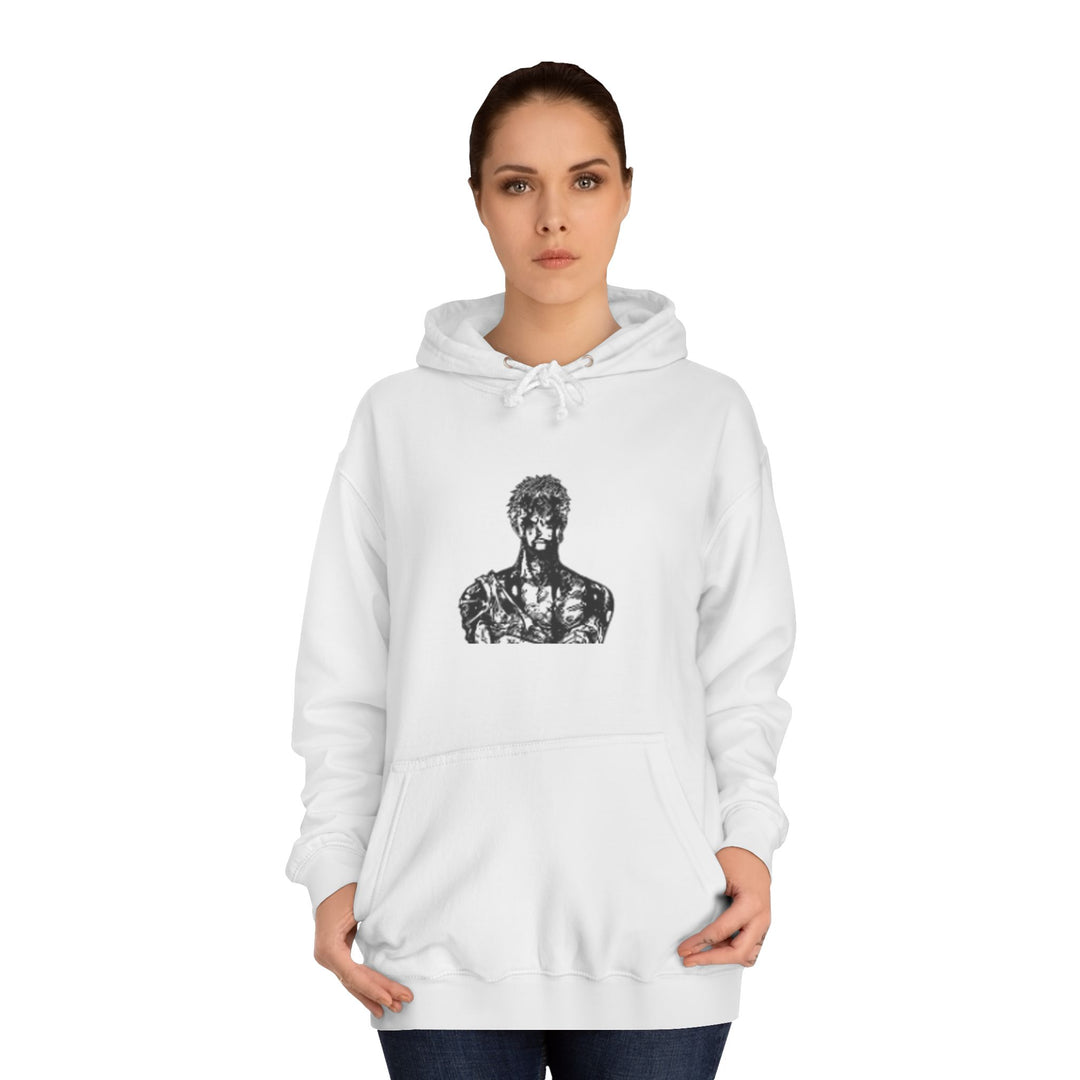 Mens Statue ZORO Hoodie - Artistic Black Marble Bust Graphic