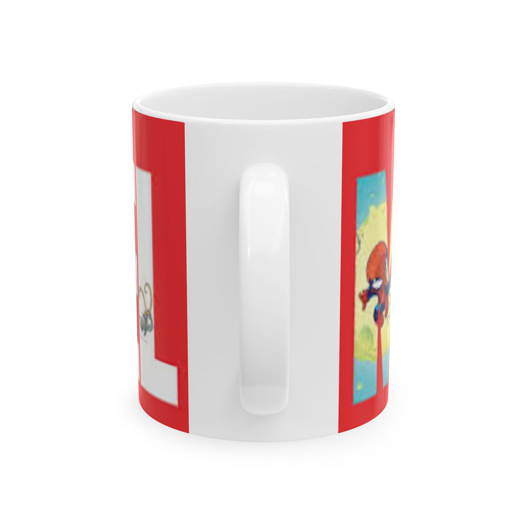 Marvel Heroes Collage Ceramic Mug (11oz/15oz) — Retro Superhero Coffee Cup