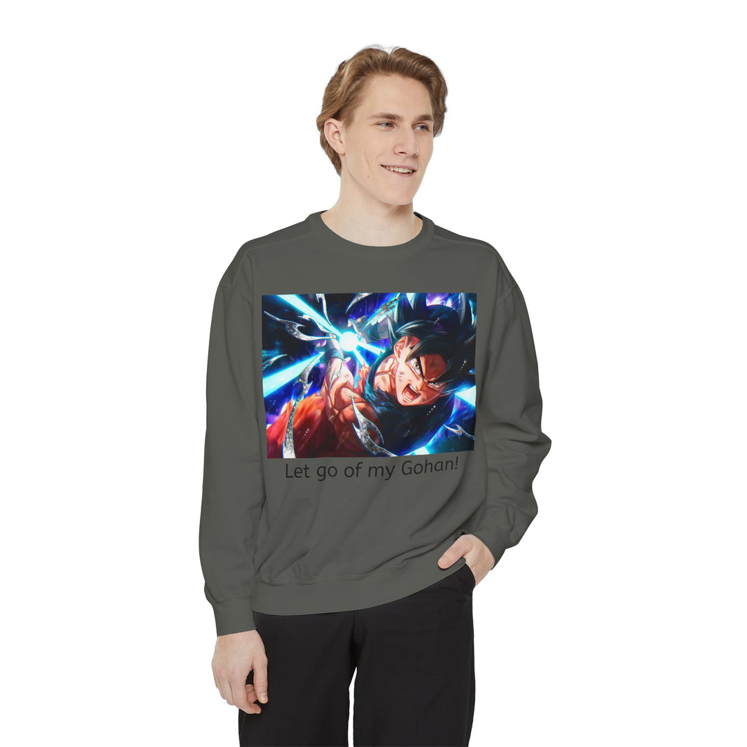 Graphic Sweatshirt — "Let go of my Gohan!" Anime Power Scene