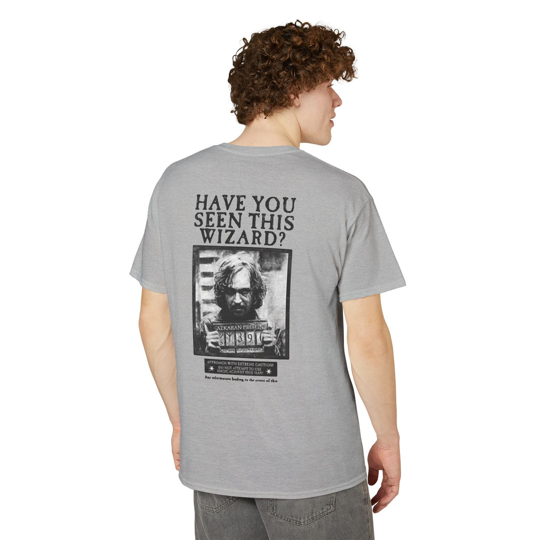 Happy Potter "Have You Seen This Wizard?" T-Shirt — Vintage Wanted Poster Graphic Tee