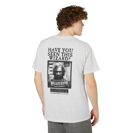Happy Potter "Have You Seen This Wizard?" T-Shirt — Vintage Wanted Poster Graphic Tee