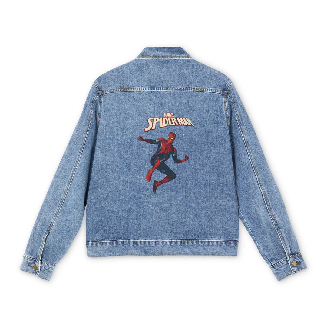 Spiderman Denim Jacket — Marvel Spider-Man Graphic Back Logo