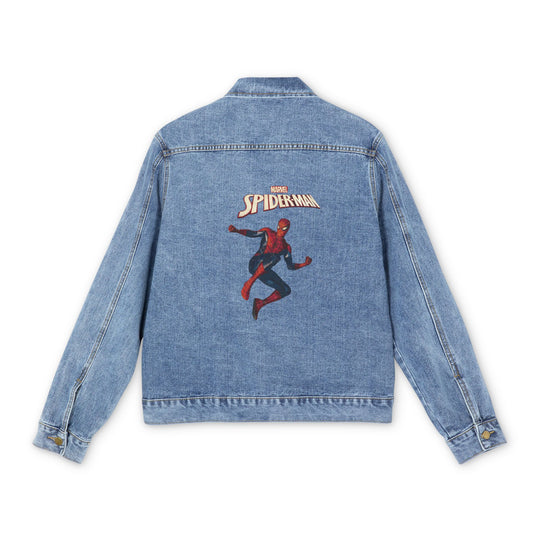 Spiderman Denim Jacket — Marvel Spider-Man Graphic Back Logo