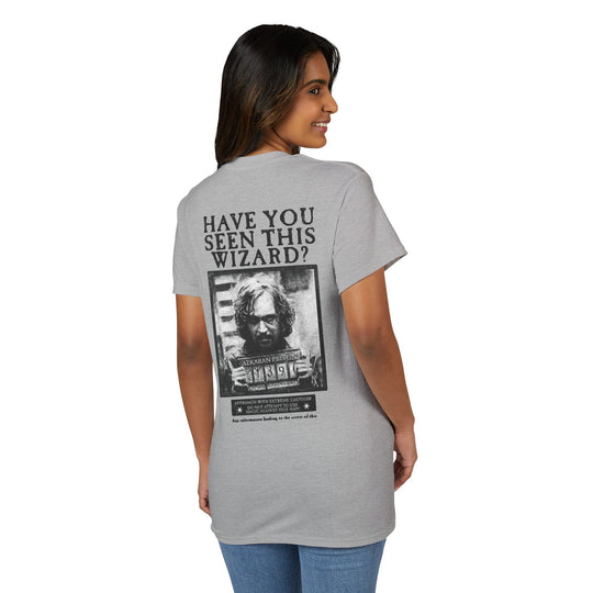 Happy Potter "Have You Seen This Wizard?" T-Shirt — Vintage Wanted Poster Graphic Tee