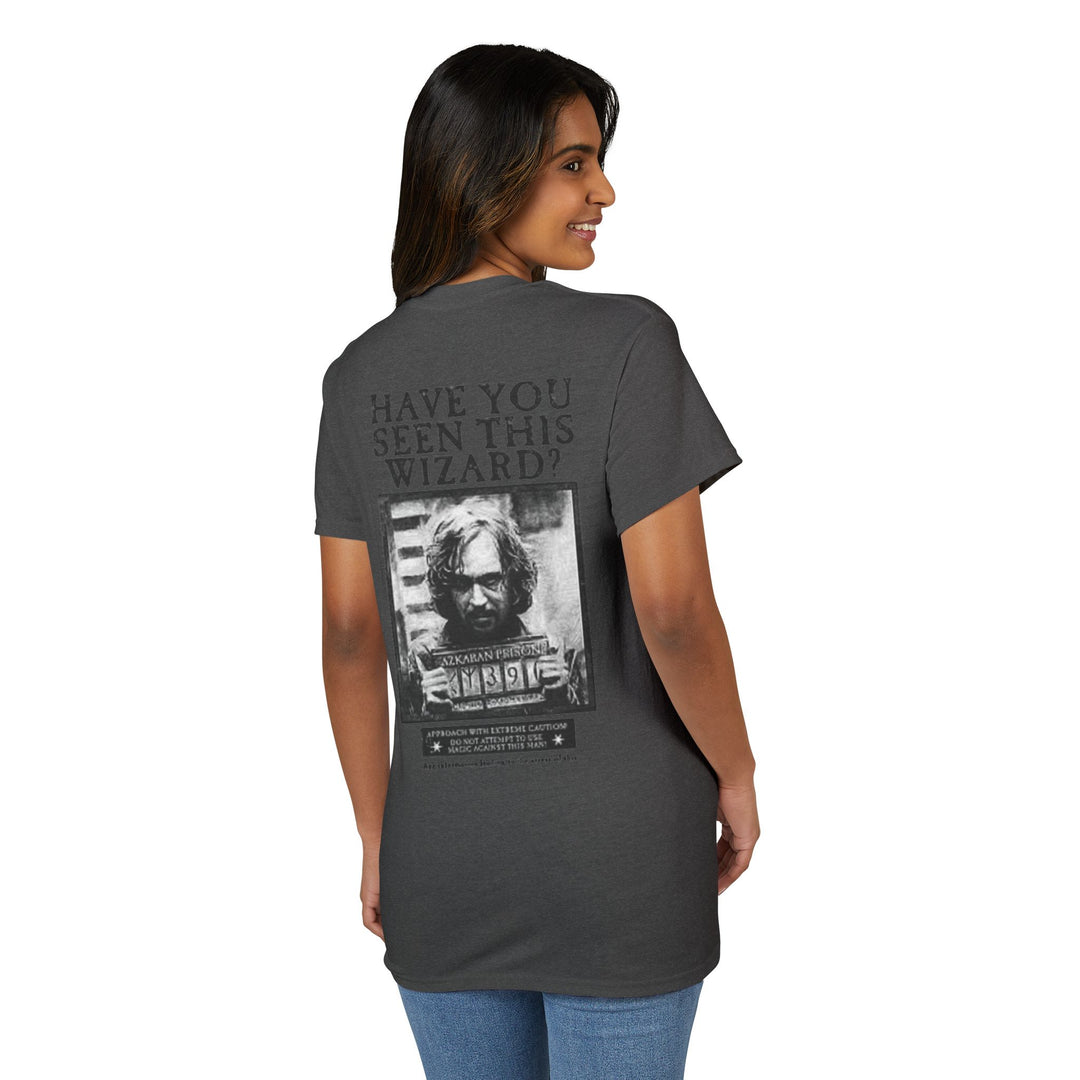Happy Potter "Have You Seen This Wizard?" T-Shirt — Vintage Wanted Poster Graphic Tee
