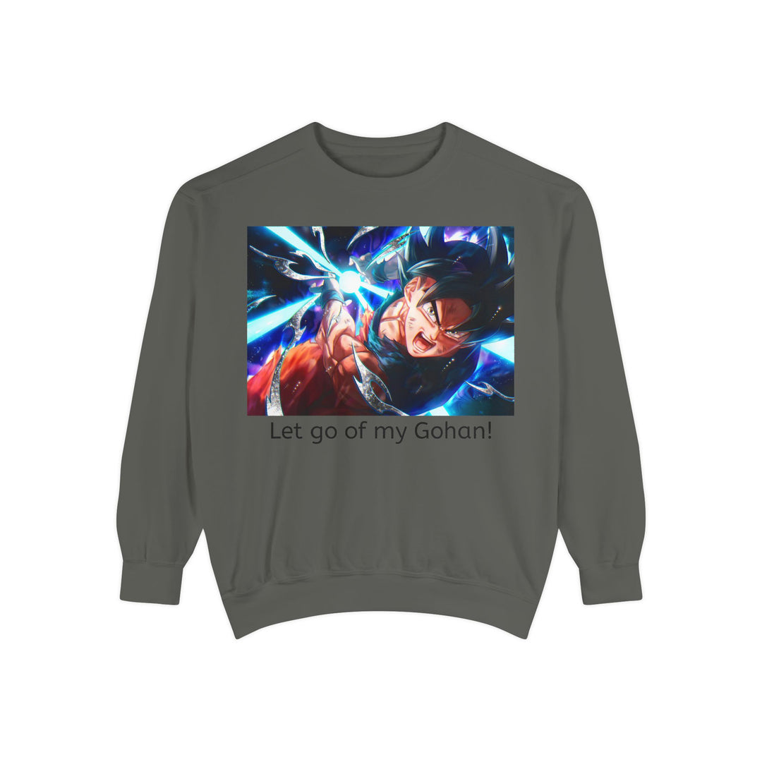 Graphic Sweatshirt — "Let go of my Gohan!" Anime Power Scene