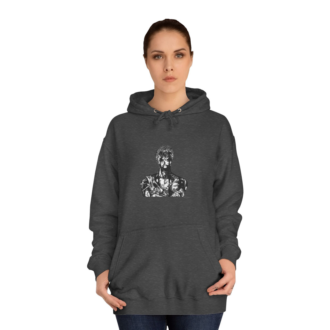Mens Statue ZORO Hoodie - Artistic Black Marble Bust Graphic
