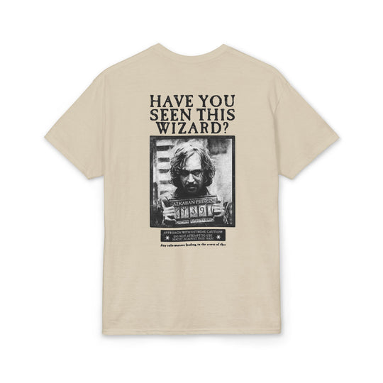 Happy Potter "Have You Seen This Wizard?" T-Shirt — Vintage Wanted Poster Graphic Tee