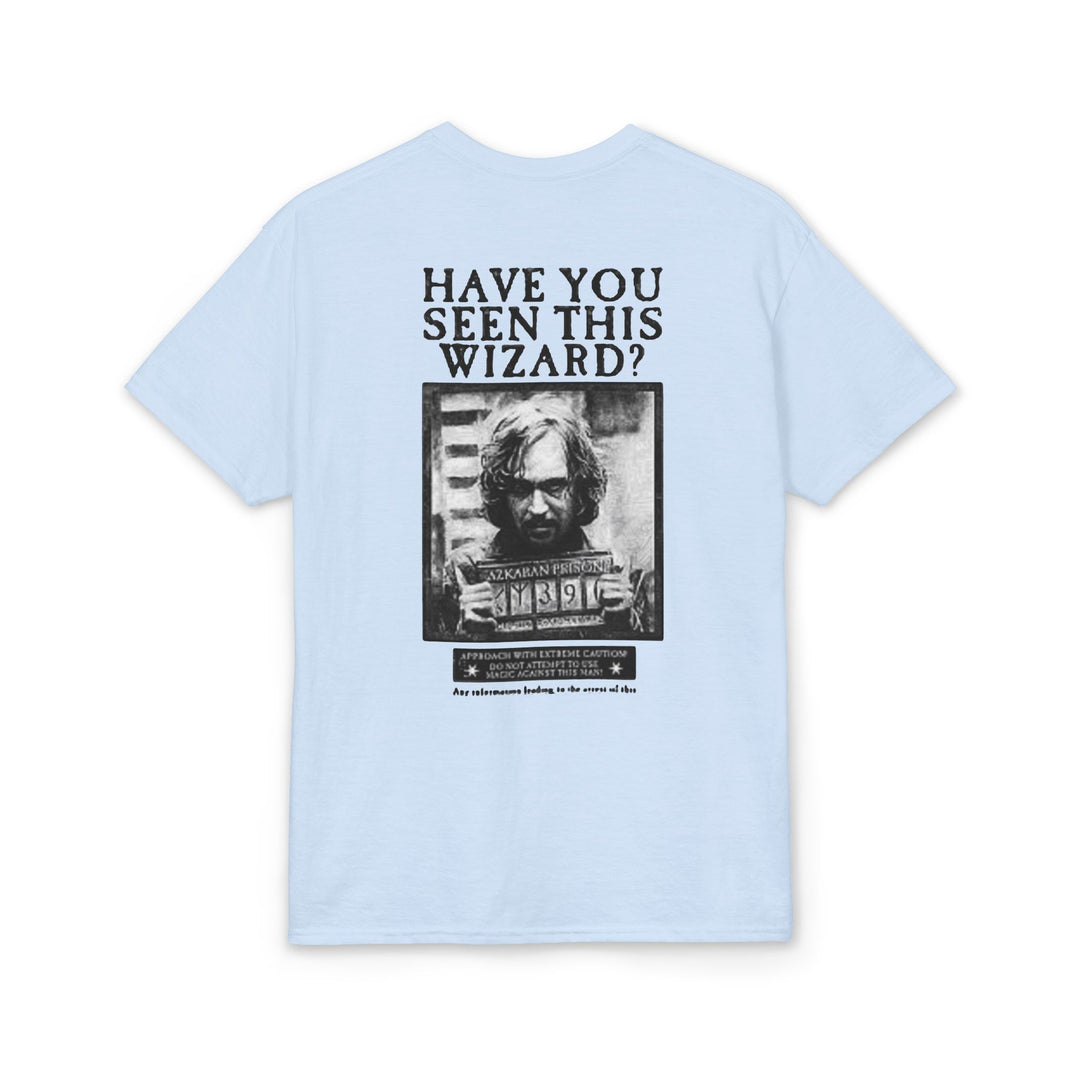 Happy Potter "Have You Seen This Wizard?" T-Shirt — Vintage Wanted Poster Graphic Tee