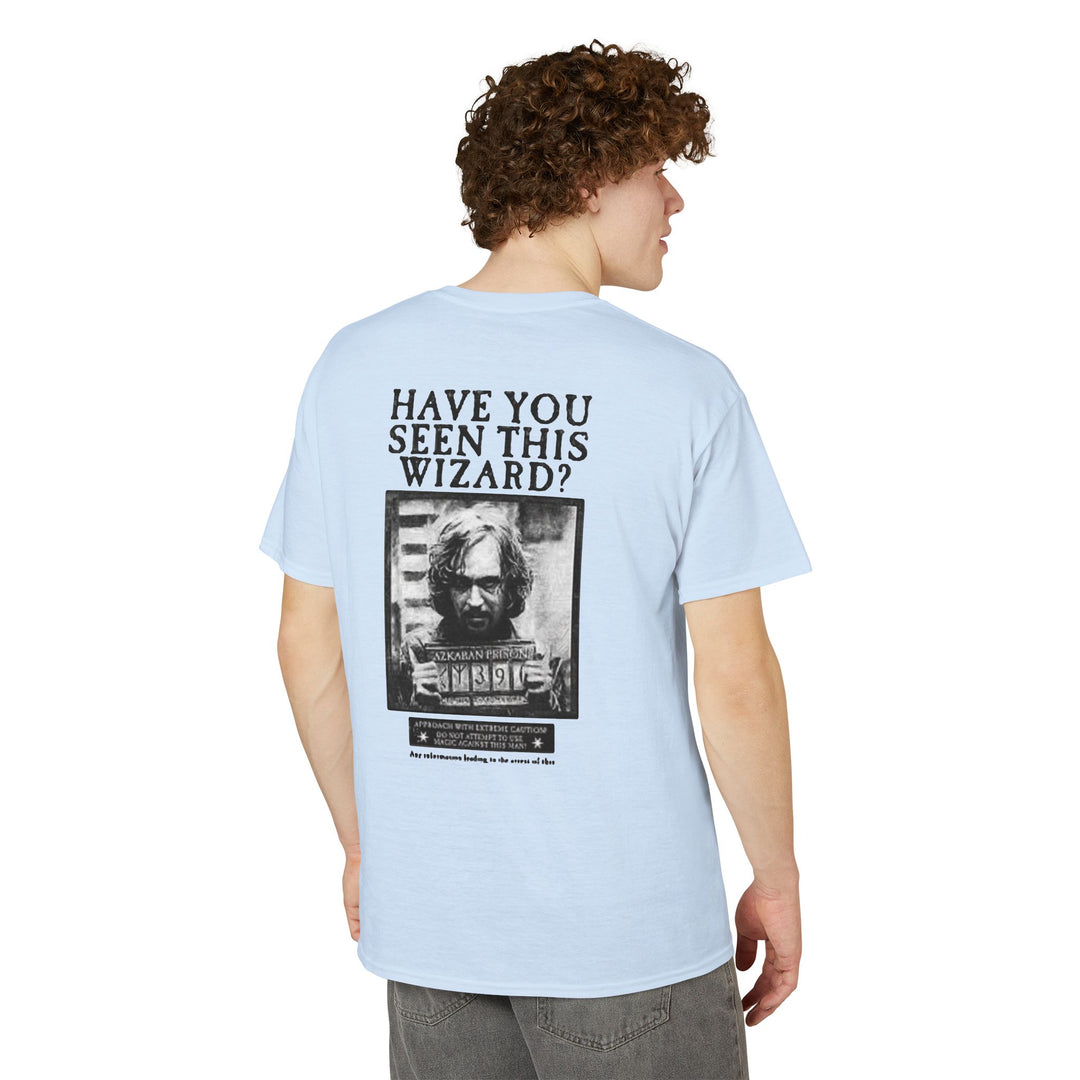 Happy Potter "Have You Seen This Wizard?" T-Shirt — Vintage Wanted Poster Graphic Tee