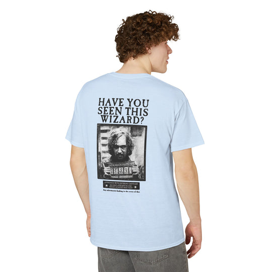 Happy Potter "Have You Seen This Wizard?" T-Shirt — Vintage Wanted Poster Graphic Tee
