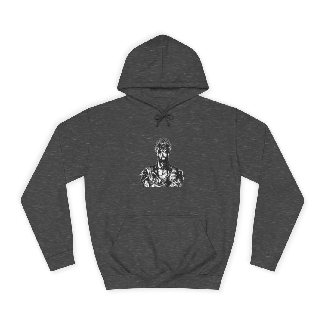 Mens Statue ZORO Hoodie - Artistic Black Marble Bust Graphic